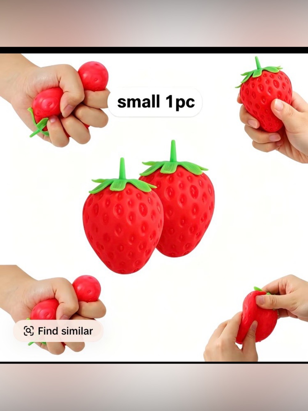 Viral strawberry squish toy